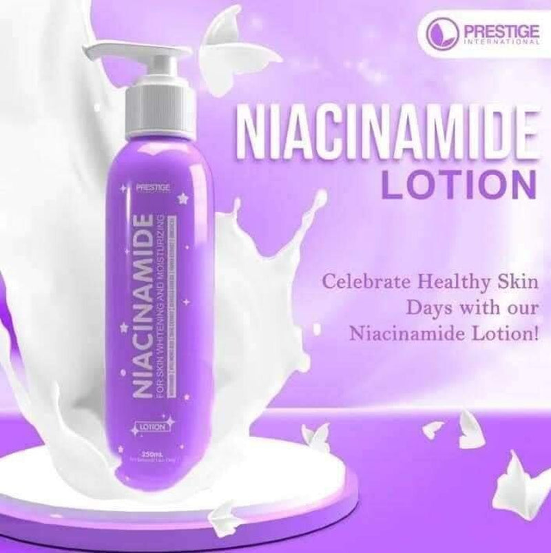 Prestige International Niacinamide Lotion + 1 Bar Niacinamide Soap