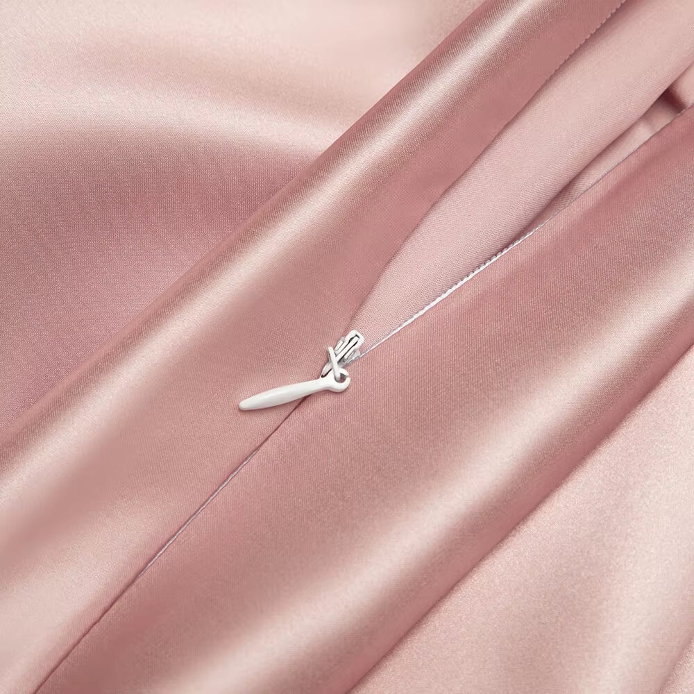 22 Mummi 100% Mulberry Silk Silk Pillowcase, for Hair and Skin, Double-Sided Silk Zipper Type, 1Pc