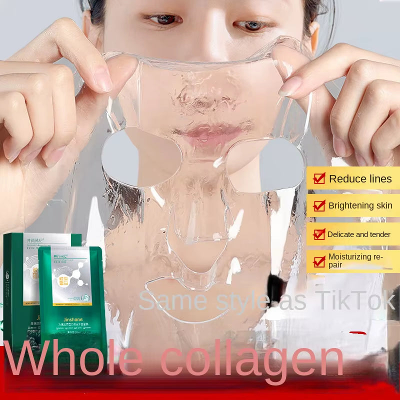5Pcs*30Ml Tiktok Hot Sale Seaweed Collagen Filling Crystal Mask Replenishing Fruit Jelly Skin Transparent Mask Skin Care Masque
