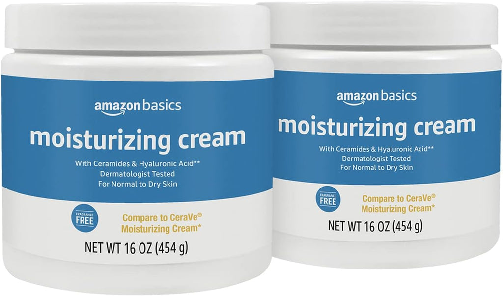 Moisturizer Cream for Face, Dry Skin, Hydrating , 16 Ounces, 2-Pack
