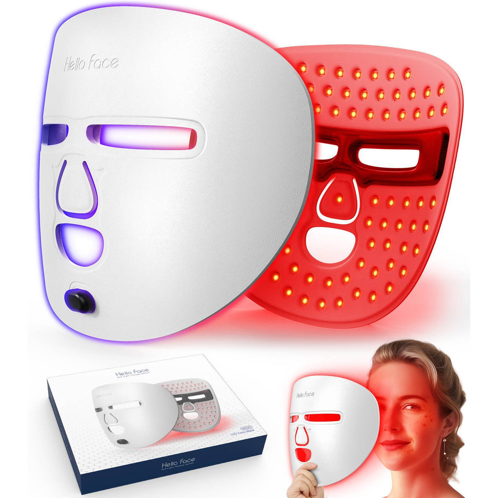 Free Shipping - LED Face Mask Facial Care Tool, Red Light Therapy Mask For Face For Home Travel