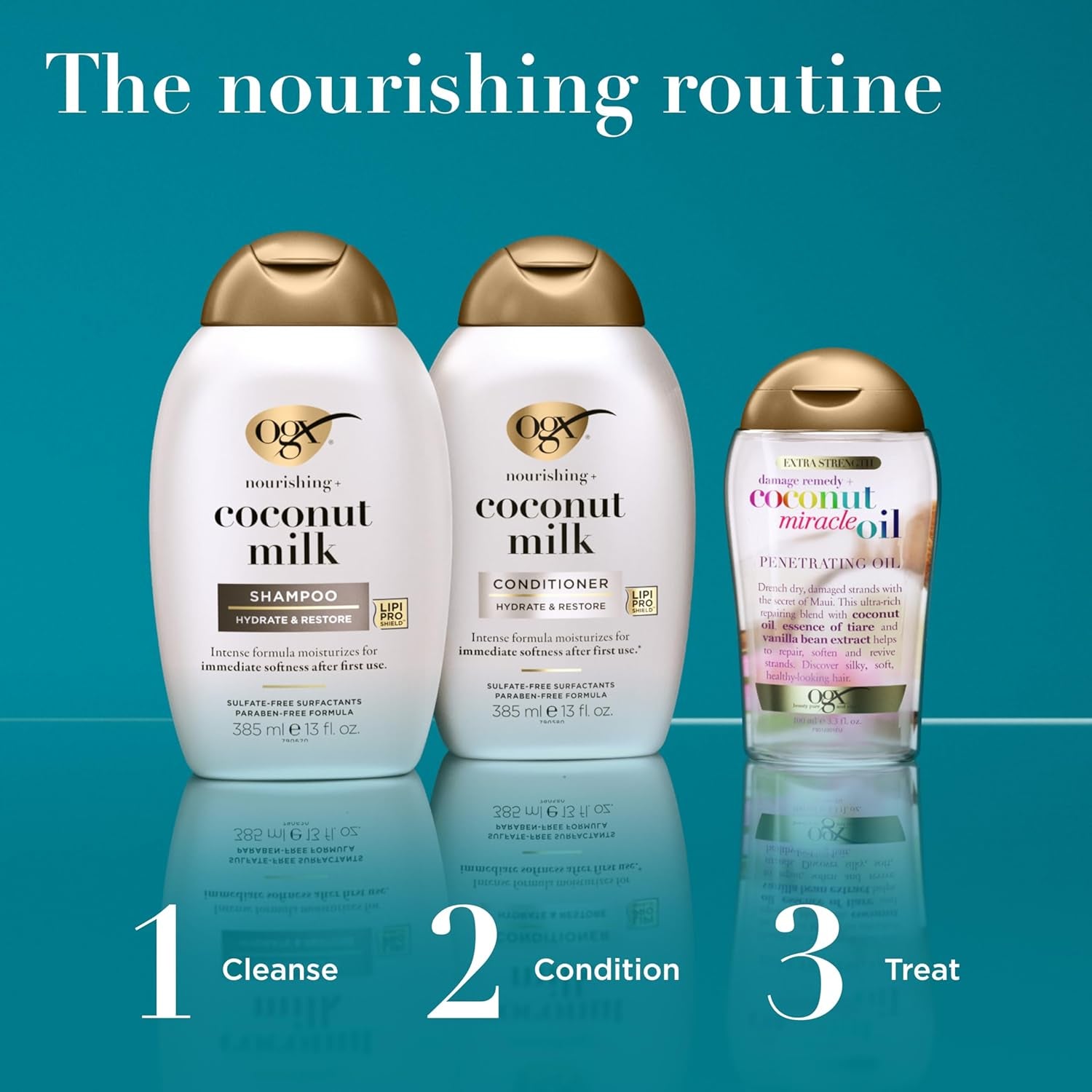 Nourishing + Coconut Milk Conditioner, Hydrating & Restoring Conditioner Moisturizes for Soft Hair after the First Use, Parabens-Free, Sulfate-Free Surfactants, 13 Fl. Oz