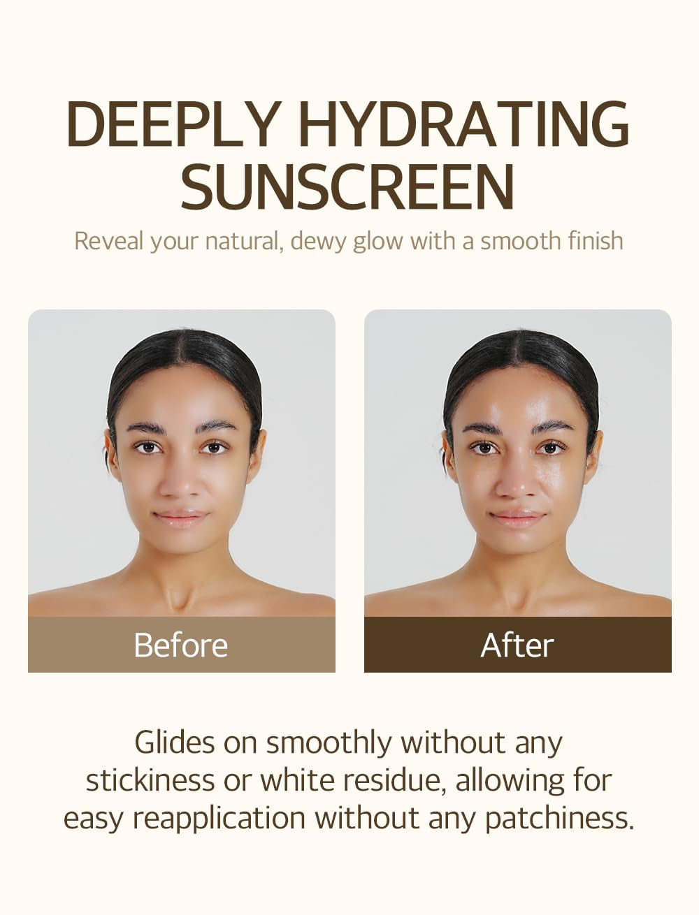 Bean Sunscreen SPF 50 Airy Texture Type for Face Korean Skin Care 1.69 Fl Oz / 5