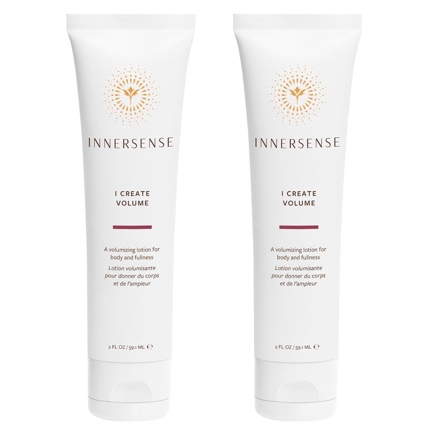Organic Beauty - Natural I Create Volume Hair Volumizing Lotion | Style Retention, Volumizing, Shine | Non-Toxic, Cruelty-Free, Clean Haircare (2 Pack - 2 Fl Oz | 59.1 Ml Each)