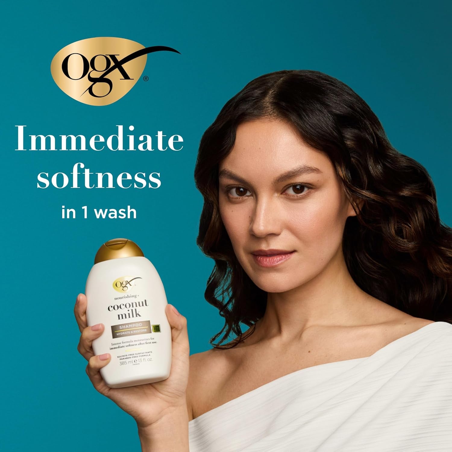 Nourishing + Coconut Milk Conditioner, Hydrating & Restoring Conditioner Moisturizes for Soft Hair after the First Use, Parabens-Free, Sulfate-Free Surfactants, 13 Fl. Oz