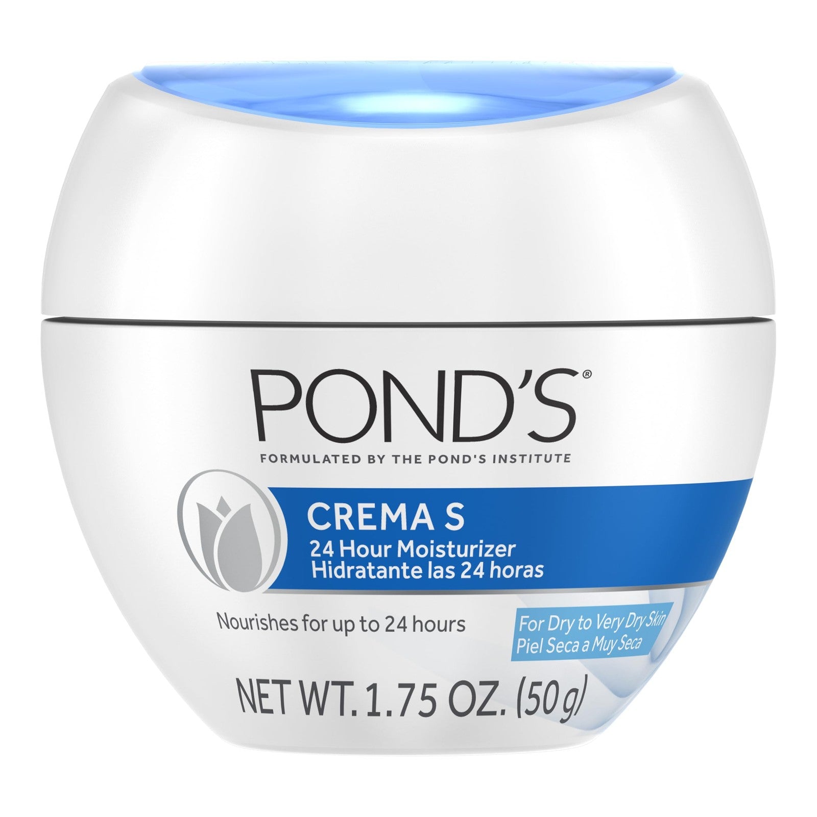 POND S Crema S Nourishing Moisturizer Face Cream for Dry Skin 1.75 Ounce