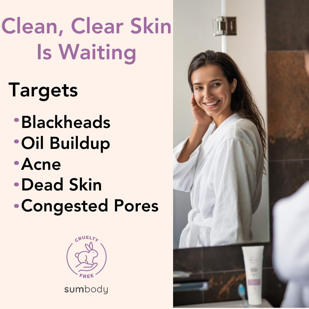 Deep Pore Cleaner Detoxifying Face Wash for Oily Skin Charcoal Cleanser - Daily Moisturizing Face Wash for Men, Women, Teens, Hydrating Gentle Face Cleanser for Sensitive Skin, Made in USA