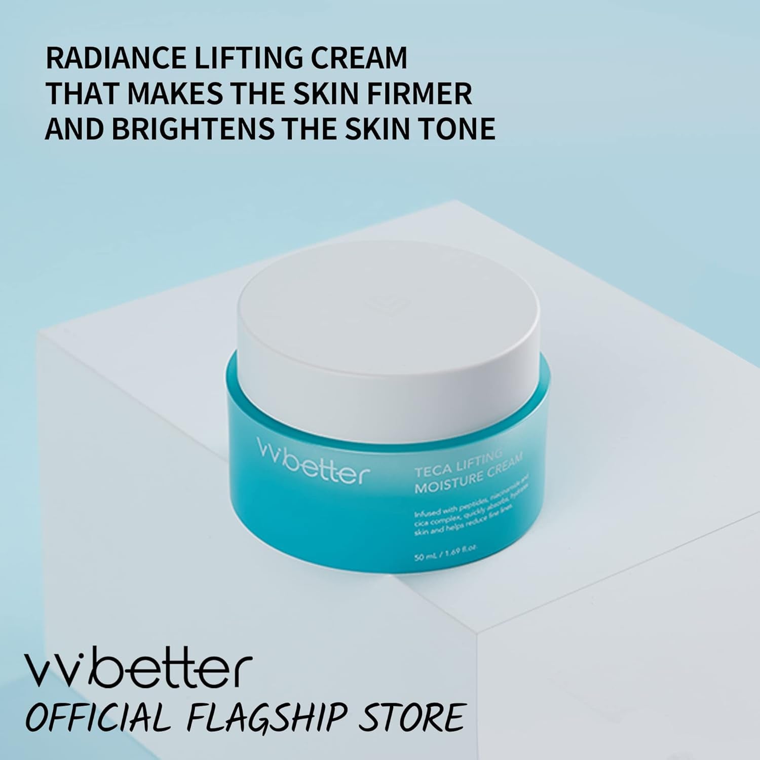 Centella Asiatica Extract Intensive Face Moisturizing Cream, Lifting and Brightening, Adenosine and Niacinamide, Korean Skincare - 1.69 Fl. Ounce