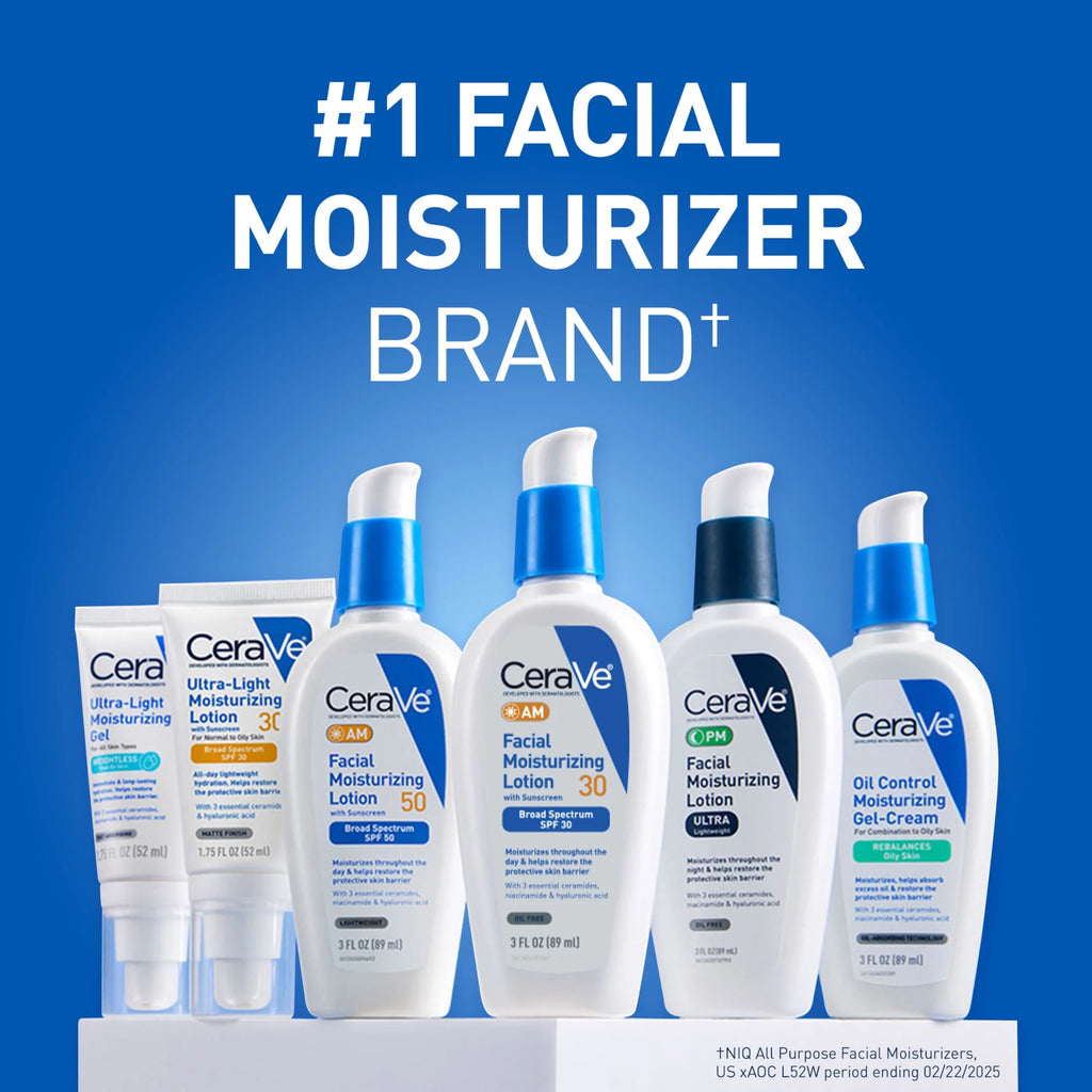 Oil Control Moisturizing Gel-Cream Face Moisturizer for Oily Skin, 3 Fl Oz