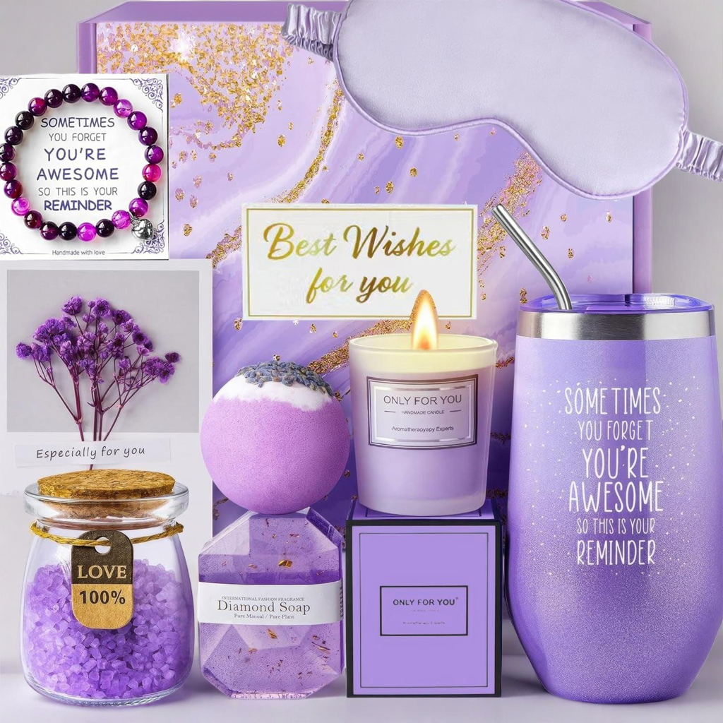 Gift for Women, Relaxing Spa Gift Basket Set for Women Self Care Gifts, Birthday Gifts, Thank You Gifts, Christmas Gifts for Her Women Mom Wife Sister Girlfriend