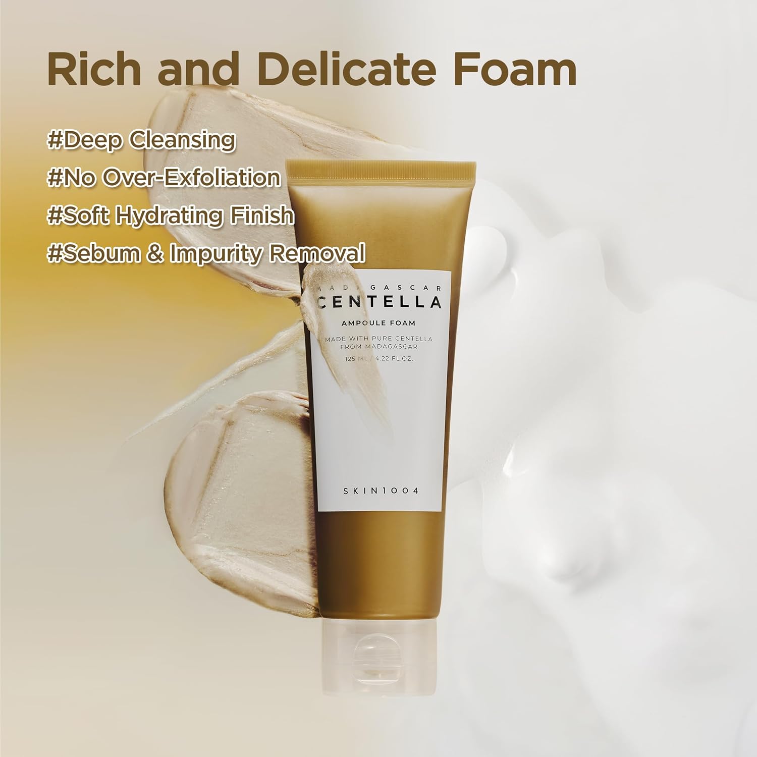 SKIN1004 Madagascar Centella Ampoule Foam Cleanser – 4.22 fl oz