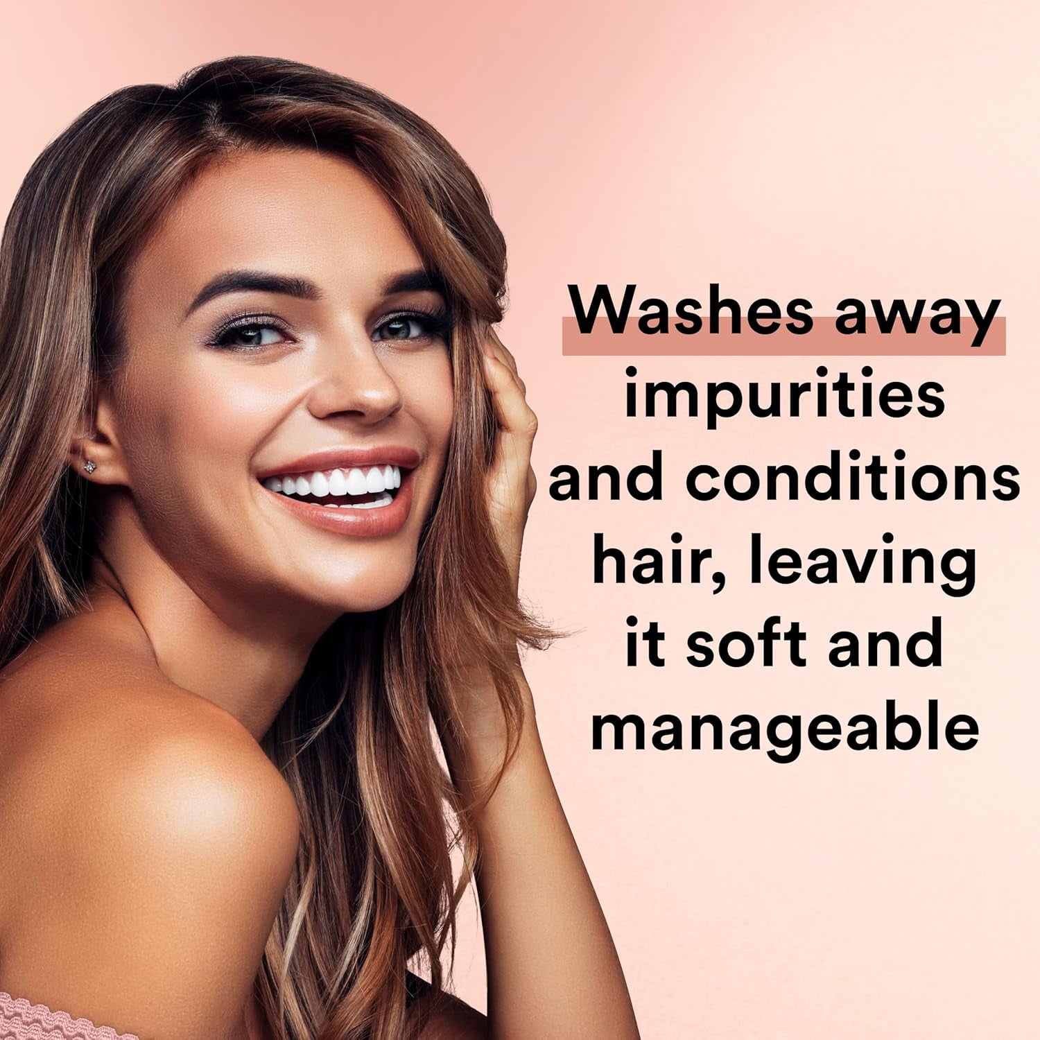 2 in 1 Shampoo and Conditioner with Micellar Infusion, Cleansing and Conditoning for All Hair Types, 28 Oz Pack of 4