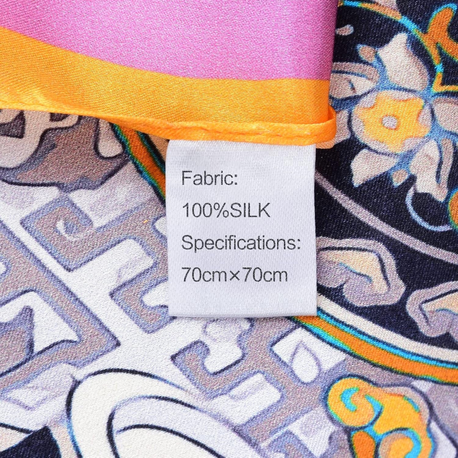 100% Silk Head Scarf for Women - 27" Hair Scarves Satin Bandanas Square for Night Sleeping with Gift Packed