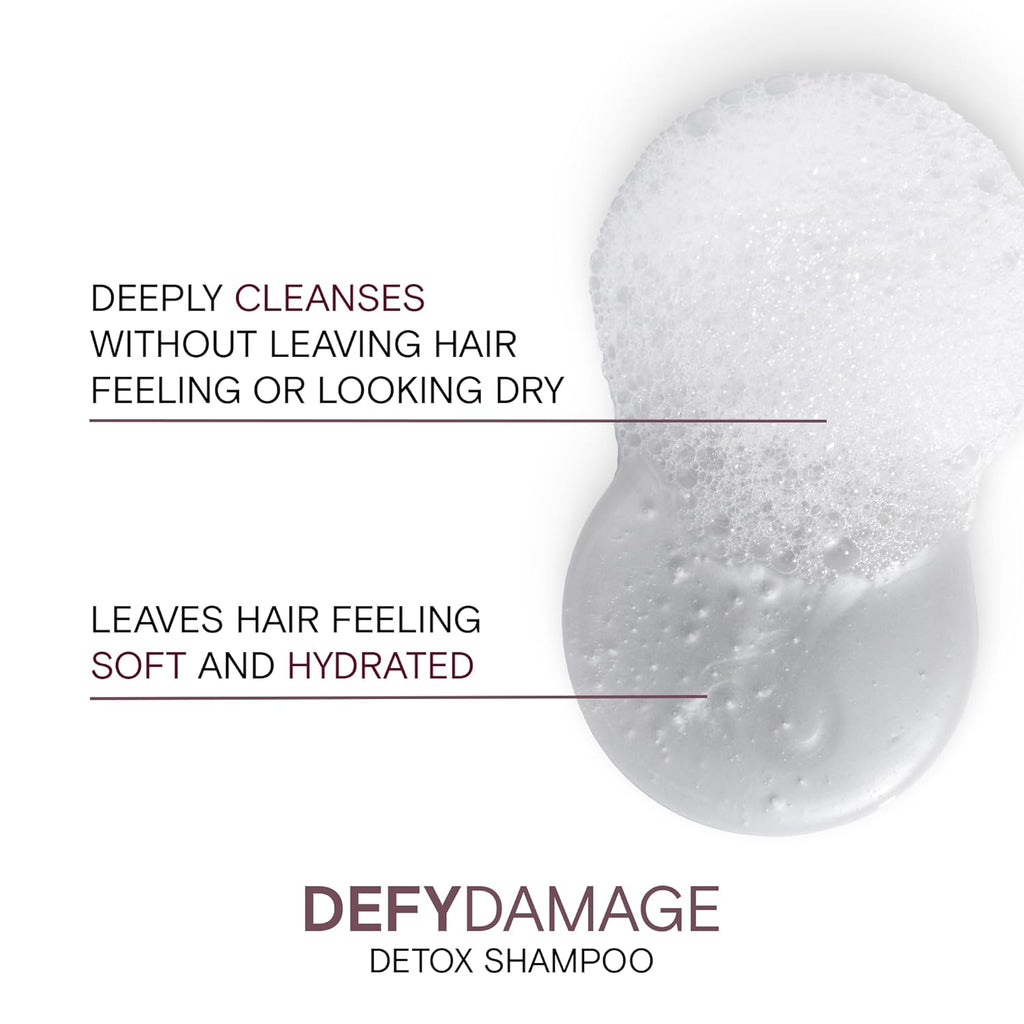 Defy Damage Detox Shampoo | Removes Chlorine, Hard Water Residue, Product Buildup, Metals, & Trace Minerals | Strengthens Bonds & Preserves Hair Color | Vegan | Sulfate-Free