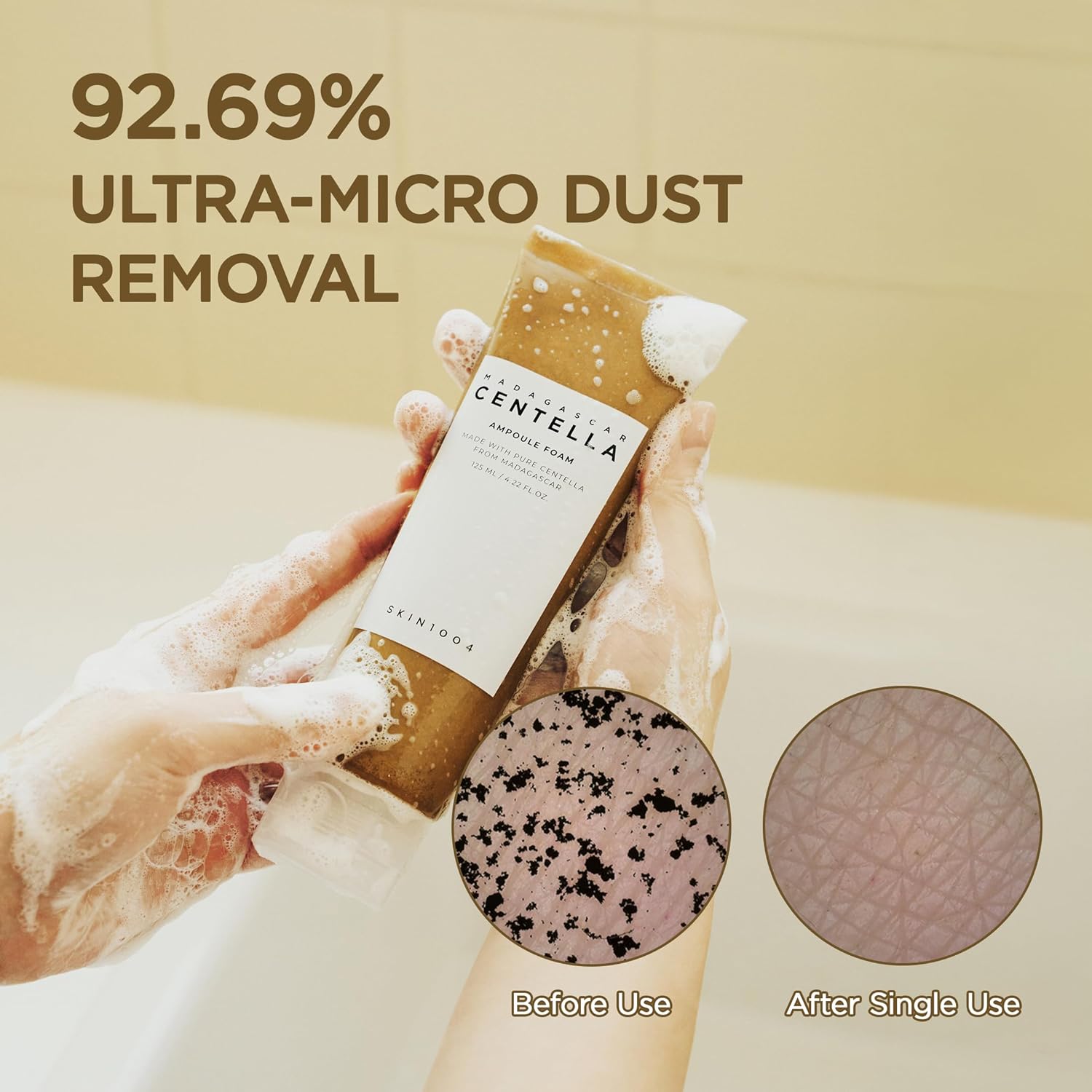 SKIN1004 Madagascar Centella Ampoule Foam Cleanser – 4.22 fl oz