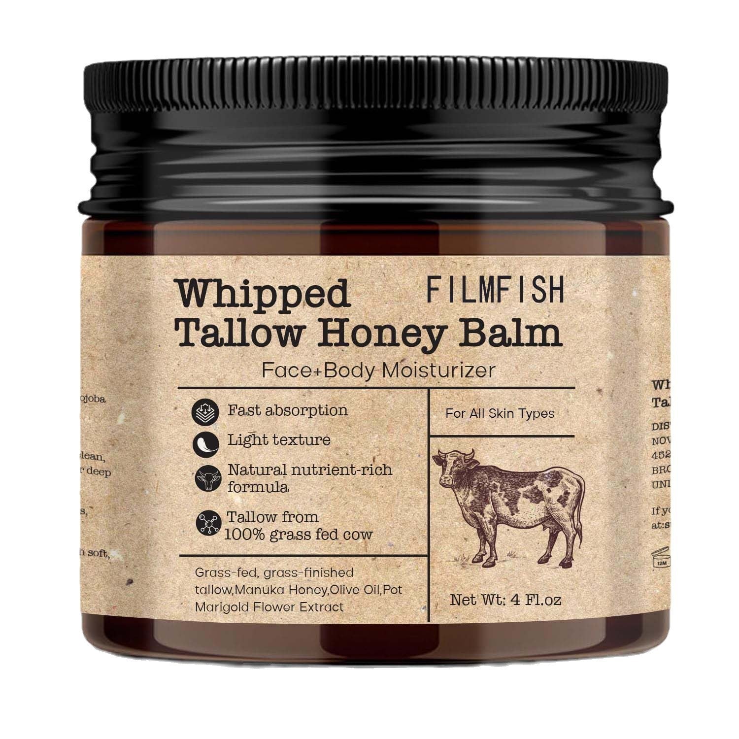 Free Shipping - Bee Grass-fed Tallow Cream