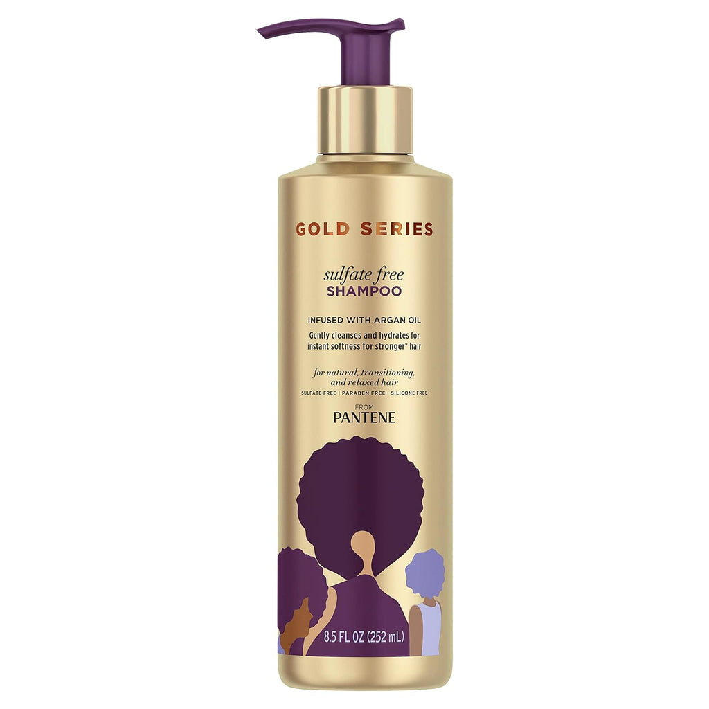 Gold Series Argan Oil from Prov for Natural and Curly Textured Hair, Sulfate Free Shampoo, 8.5 Fl Oz