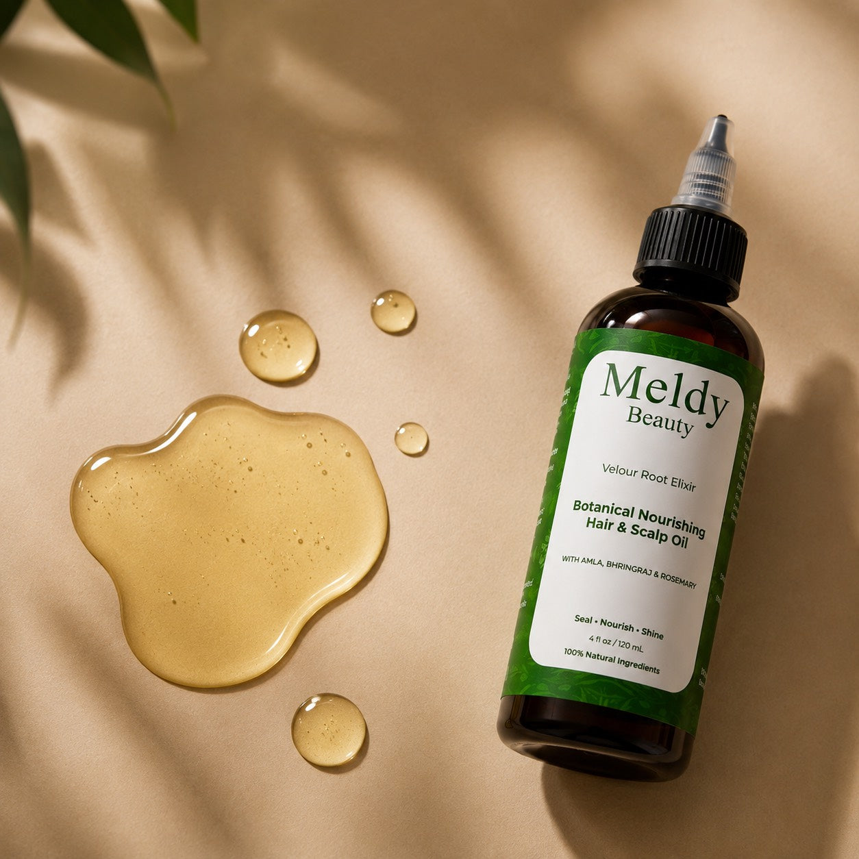 Hair Growth oil - Velour Root Elixir - Botanical Nourishing Hair & Scalp Oil