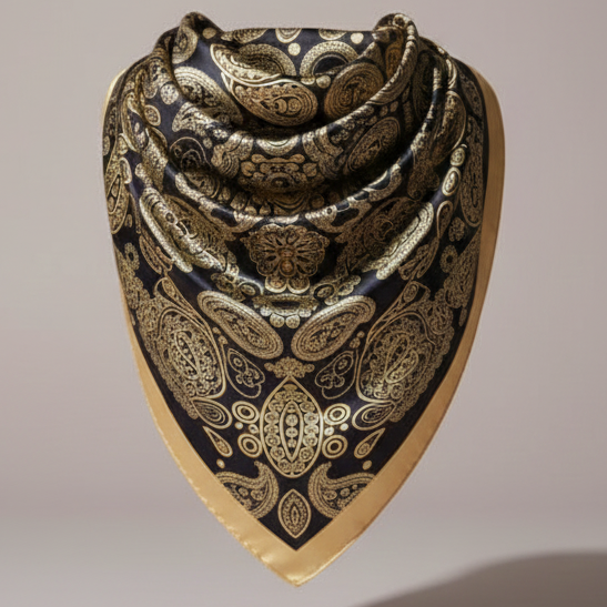 100% Silk Head Scarf for Women - 27" Hair Scarves Satin Bandanas Square for Night Sleeping with Gift Packed