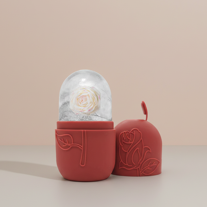 Facial Ice Tray Massager Facial Roller For Relieving Puffiness