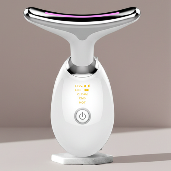 EMS Thermal Neck Lifting And Tighten Massager Electric Microcurrent Wrinkle Remover