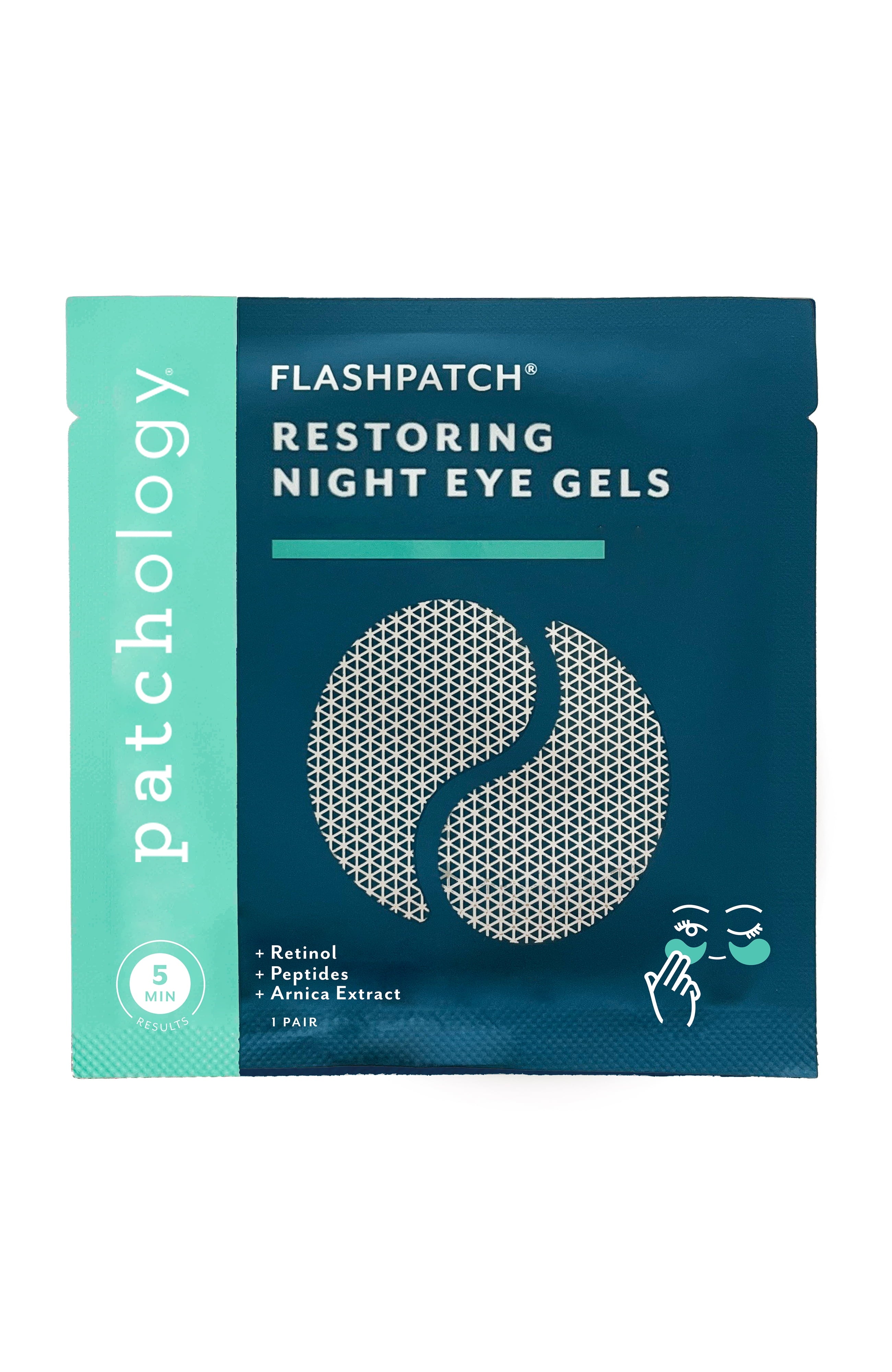 Flashpatch Restoring Night under Eye Face Mask Gels, Single Pack