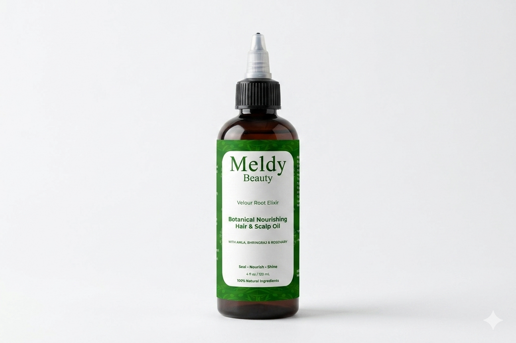 Hair Growth oil - Velour Root Elixir - Botanical Nourishing Hair & Scalp Oil