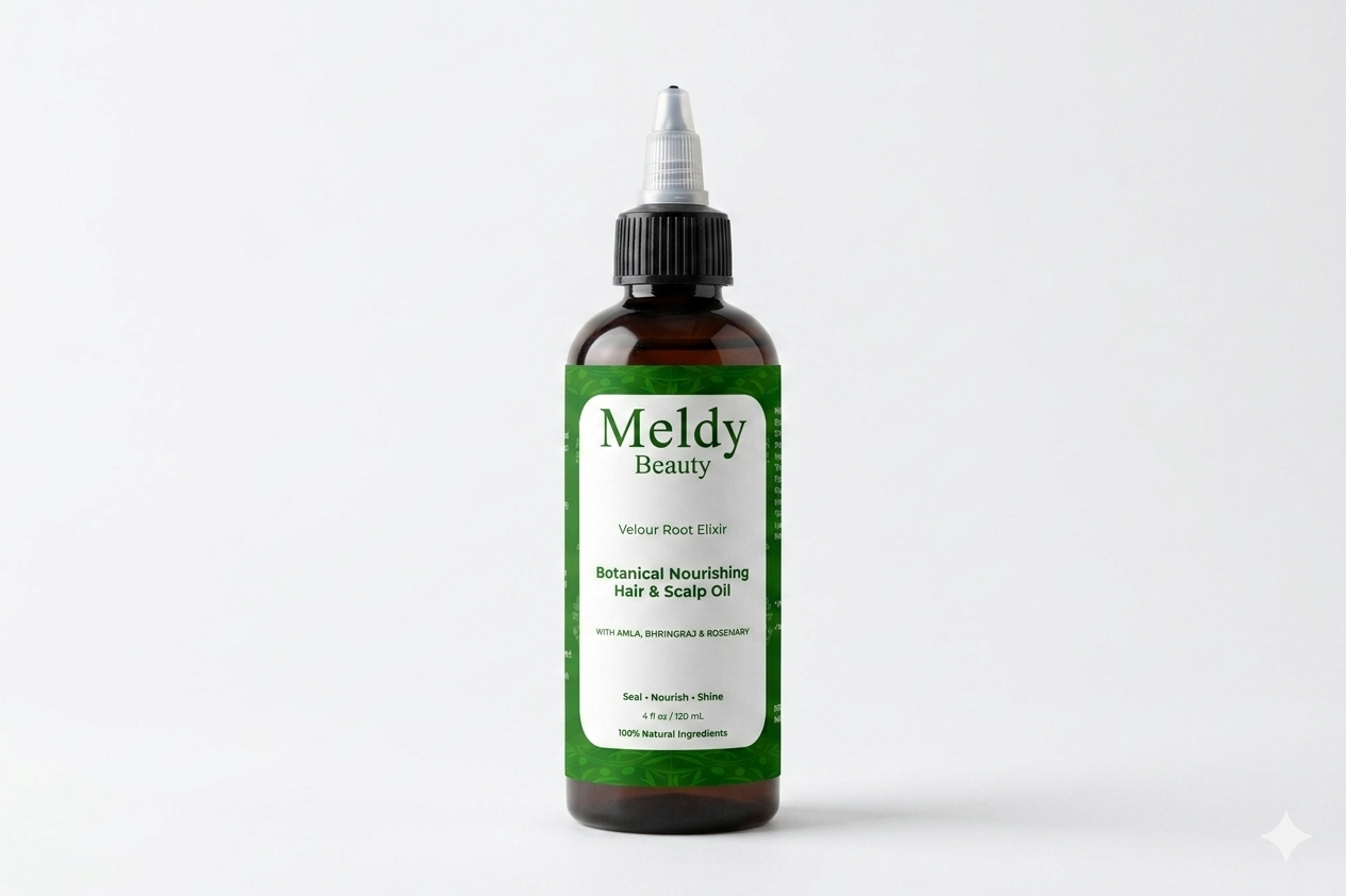 Hair Growth oil - Velour Root Elixir - Botanical Nourishing Hair & Scalp Oil