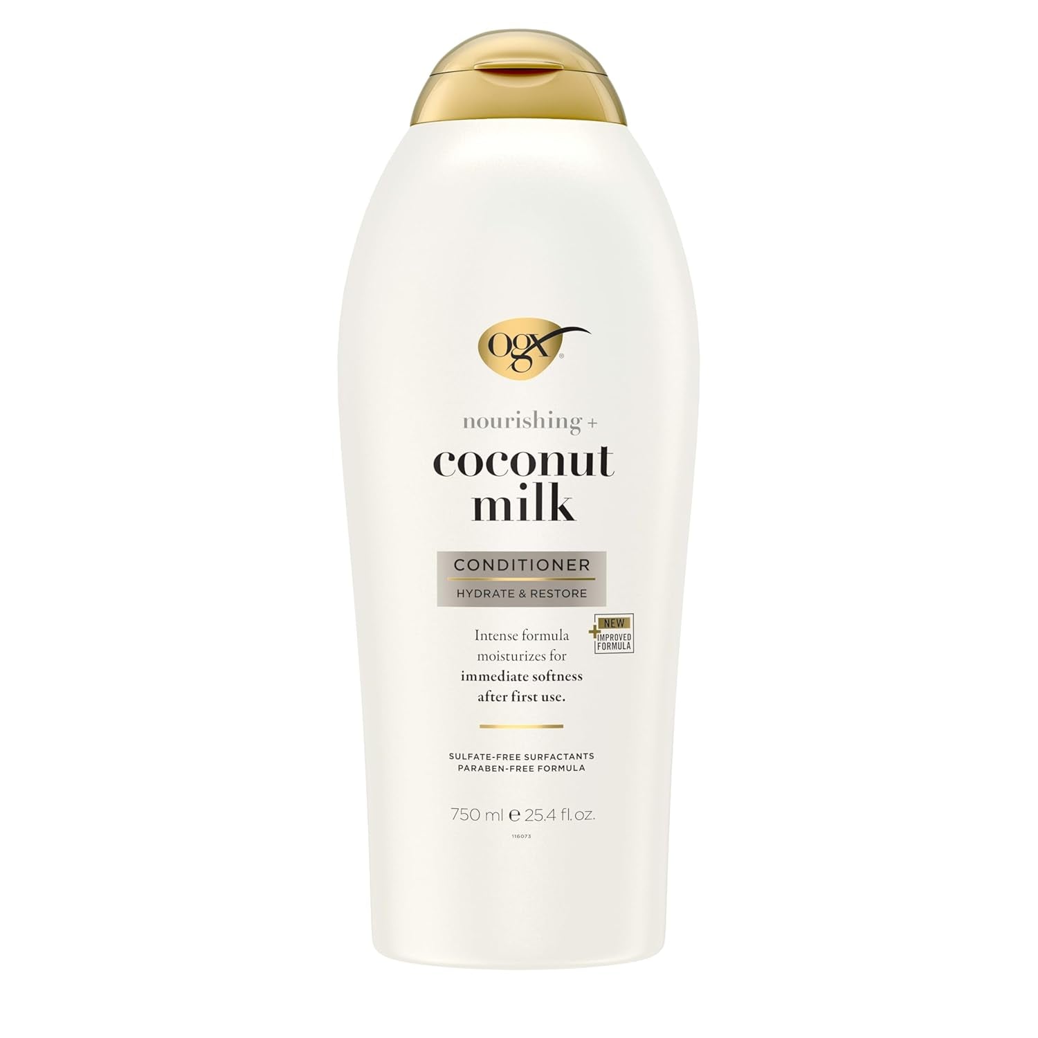 Nourishing + Coconut Milk Conditioner, Hydrating & Restoring Conditioner Moisturizes for Soft Hair after the First Use, Paraben-Free, Sulfate-Free Surfactants, 25.4 Fl. Oz