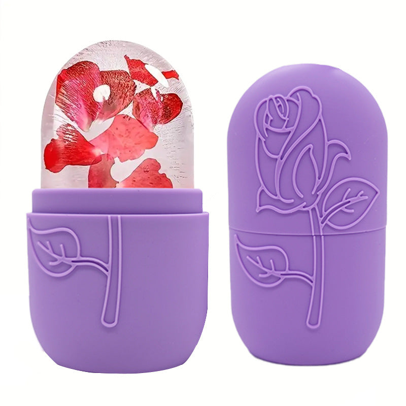 Facial Ice Tray Massager Facial Roller For Relieving Puffiness