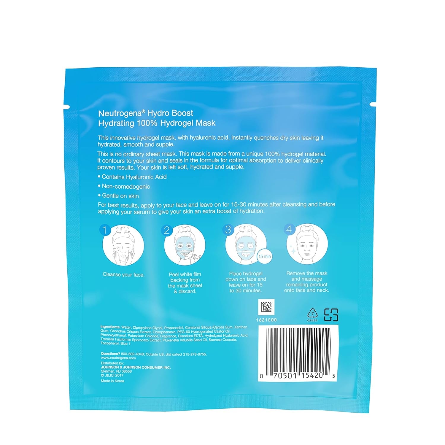 Hydro Boost Hydrating Hydrogel Mask, 1 Oz