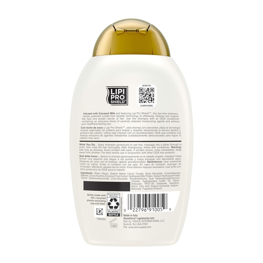 Nourishing + Coconut Milk Conditioner, Hydrating & Restoring Conditioner Moisturizes for Soft Hair after the First Use, Parabens-Free, Sulfate-Free Surfactants, 13 Fl. Oz