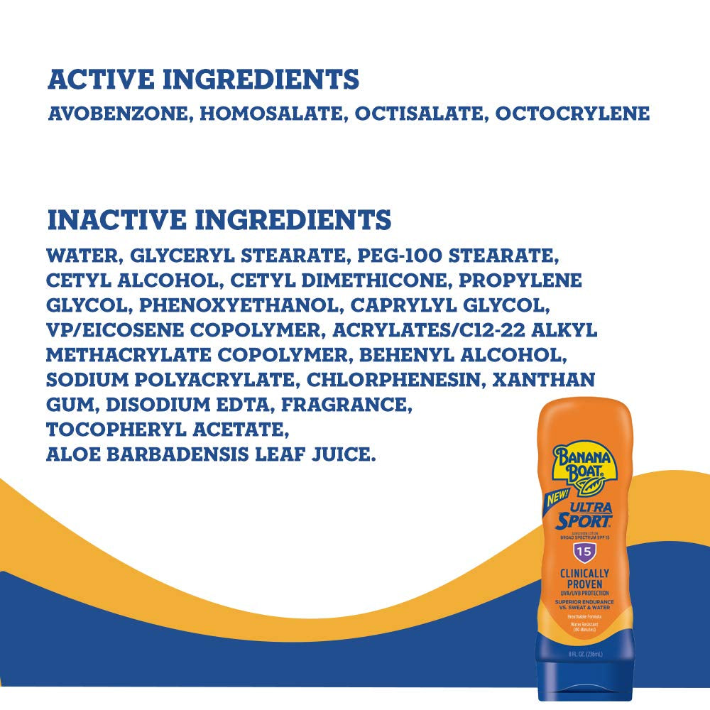 Sport Ultra SPF 15 Sunscreen Lotion, 8Oz |  Sunscreen SPF 15 Lotion, Oxybenzone Free Sunscreen, Sunblock Lotion Sunscreen,  Lotion SPF 15, 8Oz