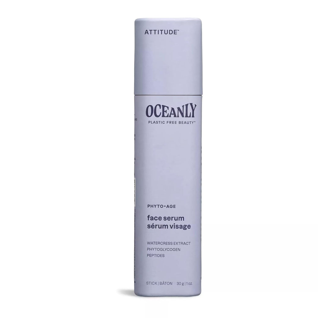 Oceanly Face Serum Stick, EWG Verified, Plastic-Free, Plant and Mineral-Based Ingredients, Vegan and Cruelty-Free Beauty Products, PHYTO AGE, Unscented, 1 Ounce