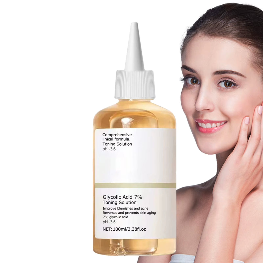 Glycolic Acid 7% Toner Nourishing Gentle Glycolic Acid Toner Remove Acne Fade Acne Fruit Acid Essence Ordinary Acne Remove
