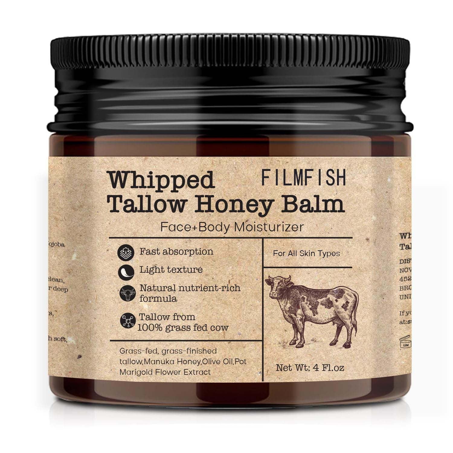 Free Shipping - Bee Grass-fed Tallow Cream