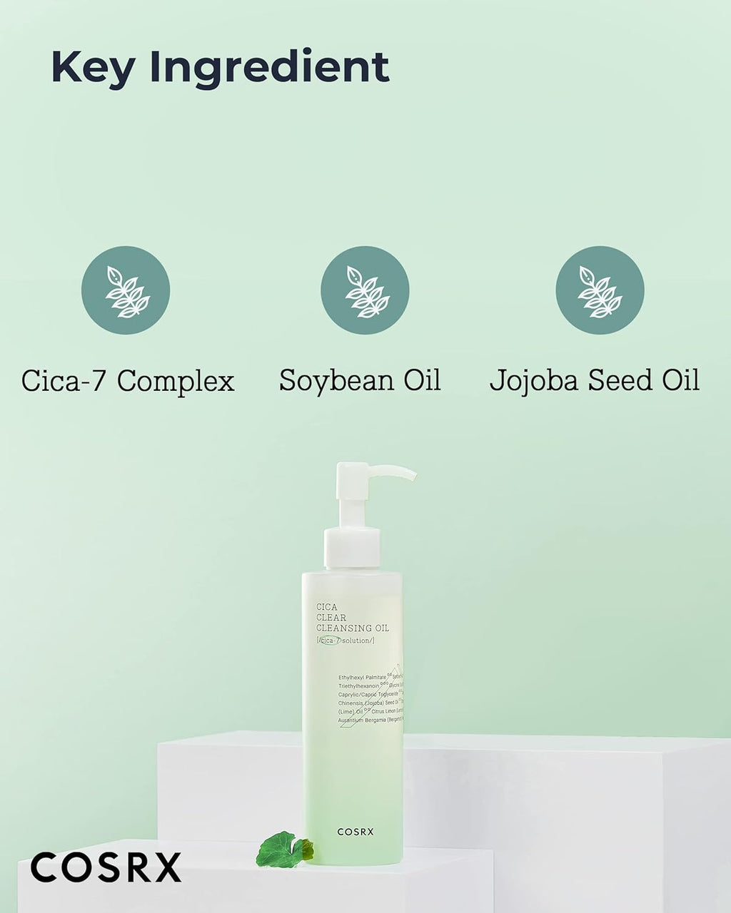 Pure Fit Cica Cleansing Oil, 6.76 Fl. Oz / 200Ml | Light Weight Oil Purifying Centella for Sensitive Skin | CICA-7 Complex, Jojoba Seed Oil