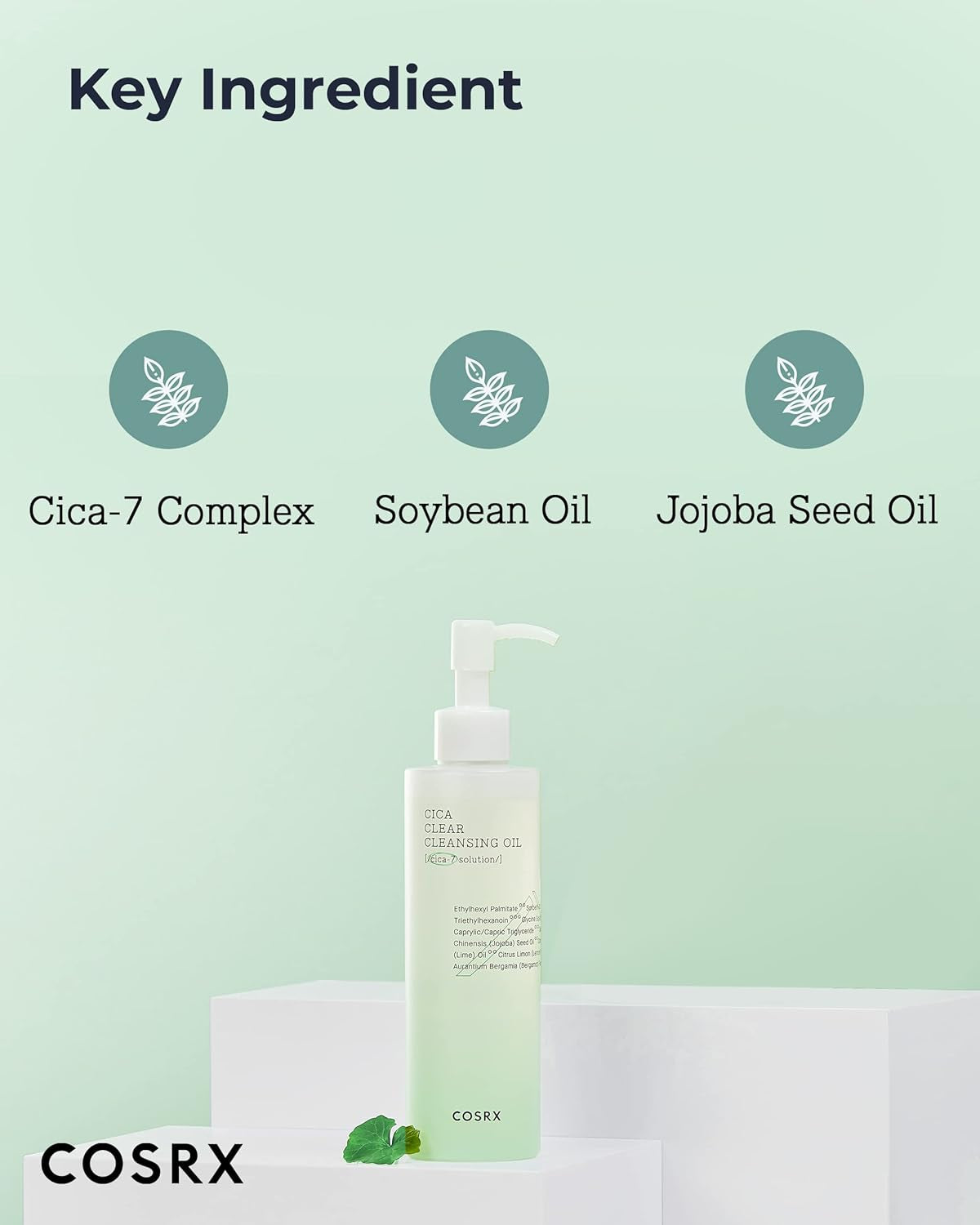 Pure Fit Cica Cleansing Oil, 6.76 Fl. Oz / 200Ml | Light Weight Oil Purifying Centella for Sensitive Skin | CICA-7 Complex, Jojoba Seed Oil